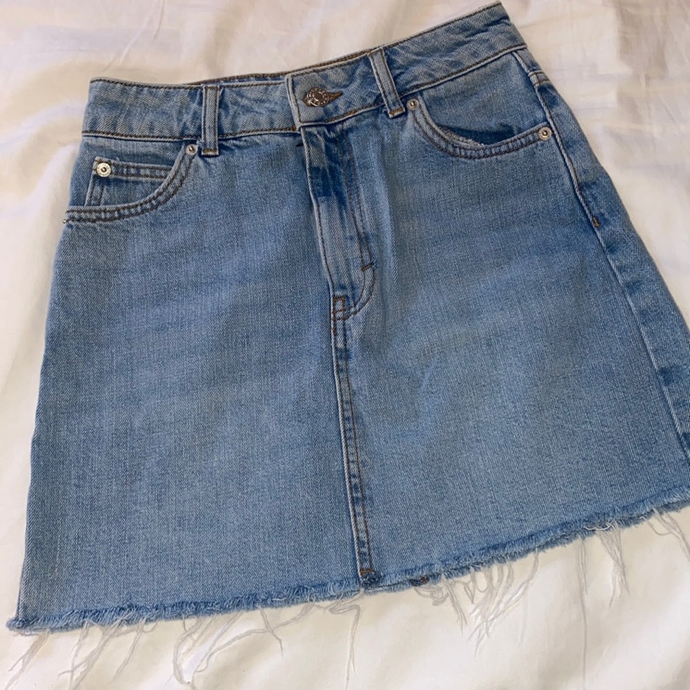 Top Shop denim mini skirt